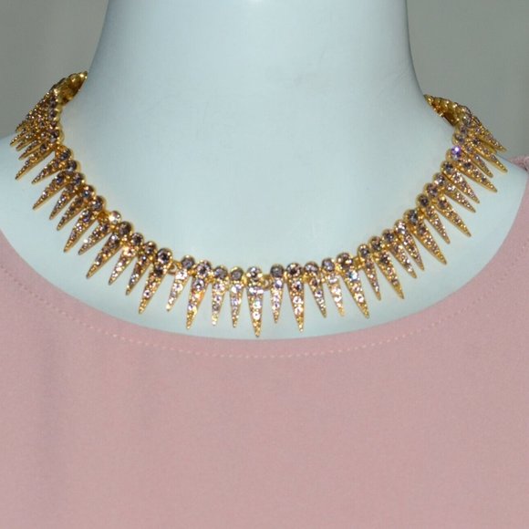 Oscar de la Renta Crystal Sea Urchin Necklace